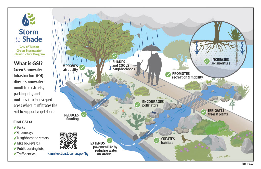 What is Green Stormwater Infrastructure? infographic