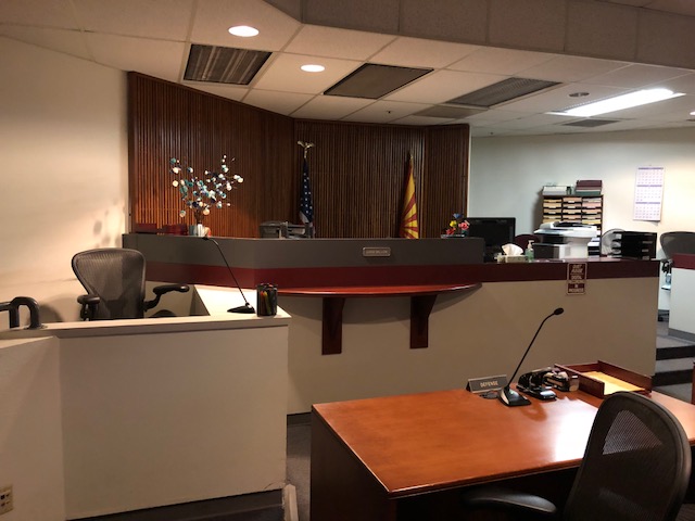 Court room in Tucson