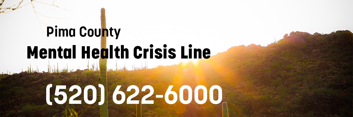 Pima County Mental Health Crisis Line banner