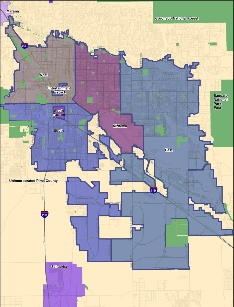 TPD divisions map
