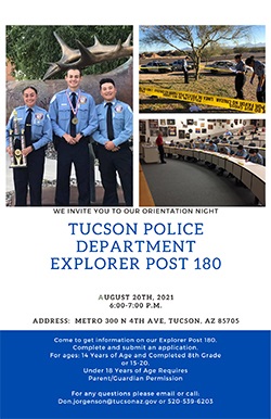 TPD Explorer Post 180 Open House flyer