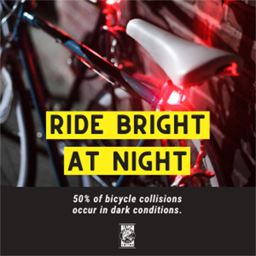 Ride bright at night