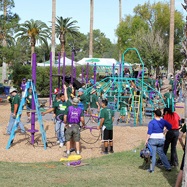 people in a playground
