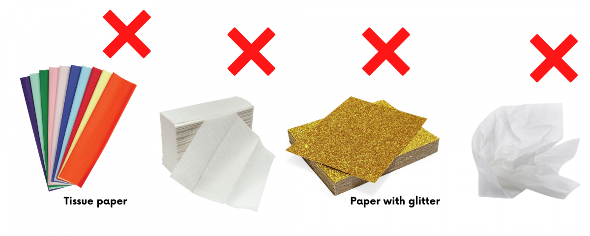 No acceptable paper recycling