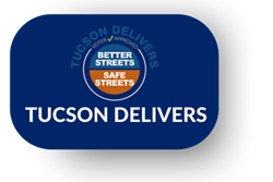 Tucson Delivers blue button with better streets safe streets logo.png