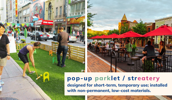 Pop-Up Parklet or Streatery