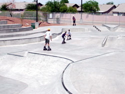 Kids at Purple Skate park